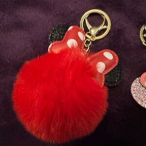 Red mini mouse Keychain nwot